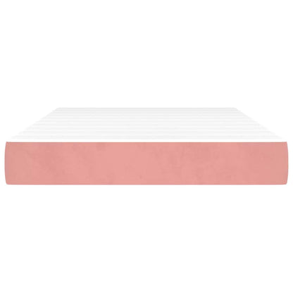 Materasso a Molle Insacchettate Rosa 120x210x20 cm in Velluto - homemem39