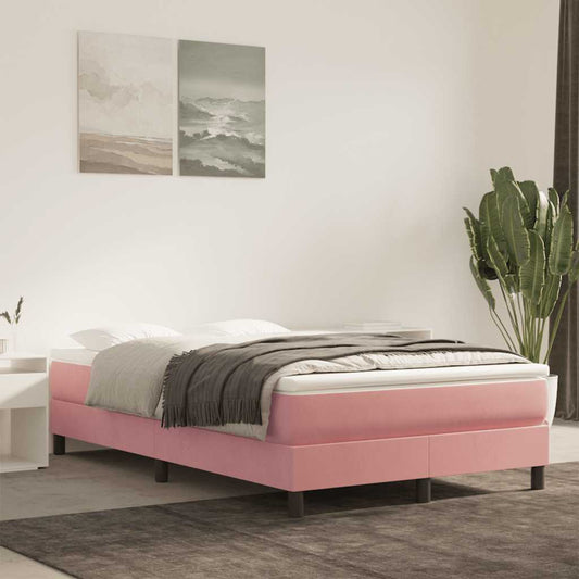 Materasso a Molle Insacchettate Rosa 120x210x20 cm in Velluto - homemem39