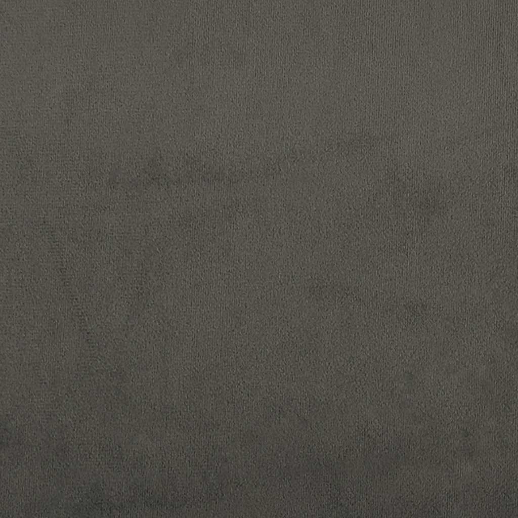 Materasso a Molle Grigio Scuro 80x220x20 cm in Velluto - homemem39