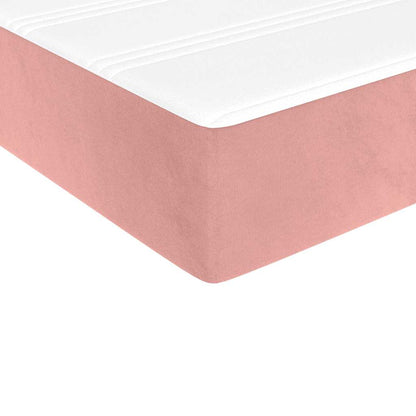 Materasso a Molle Insacchettate Rosa 90x220x20 cm in Velluto - homemem39