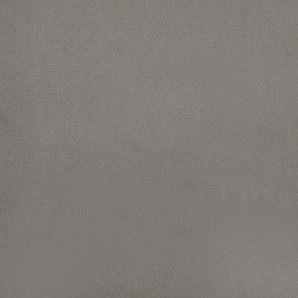Materasso a Molle Grigio Chiaro 120x220x20 cm in Velluto - homemem39