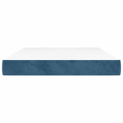 Materasso a Molle Blu Scuro 140x220x20 cm in Velluto - homemem39