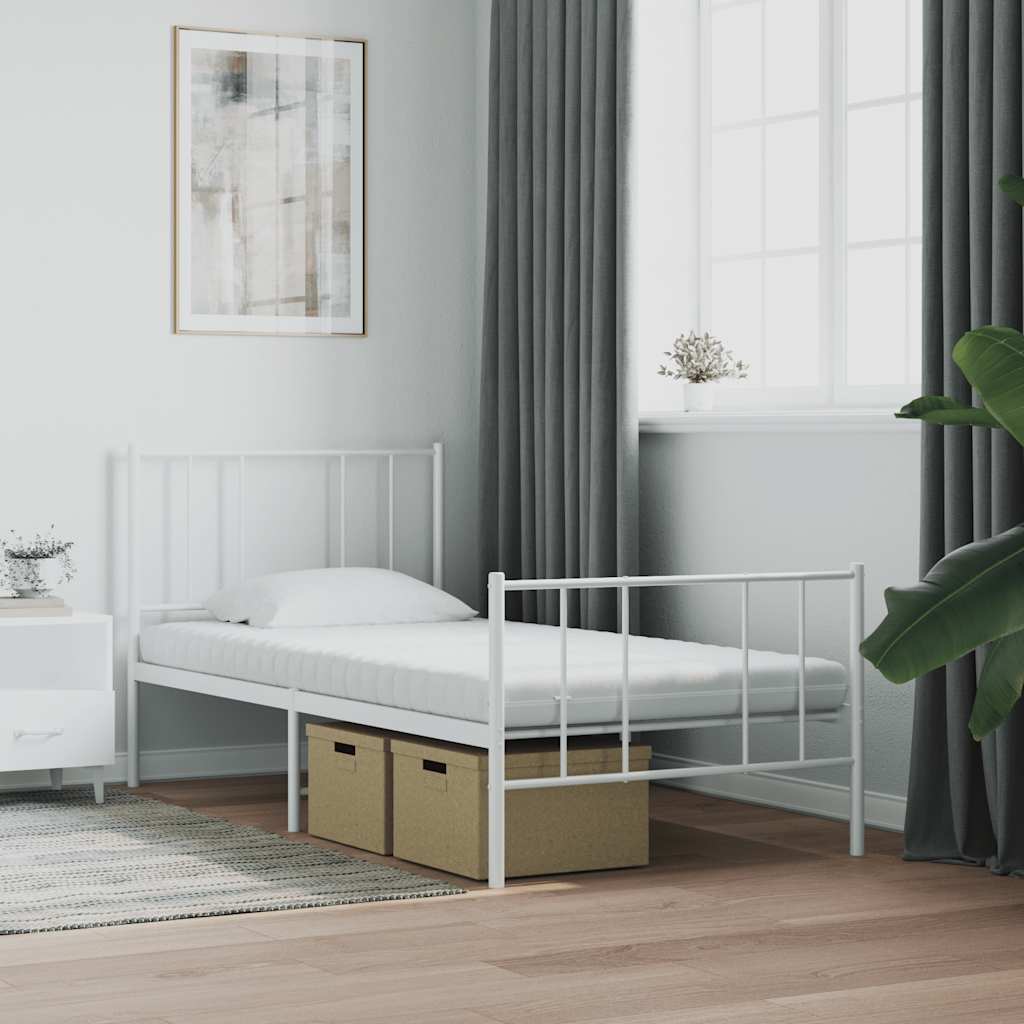 Materasso in Schiuma Bianco 100x210 cm 7 Zone Durezza 20 ILD