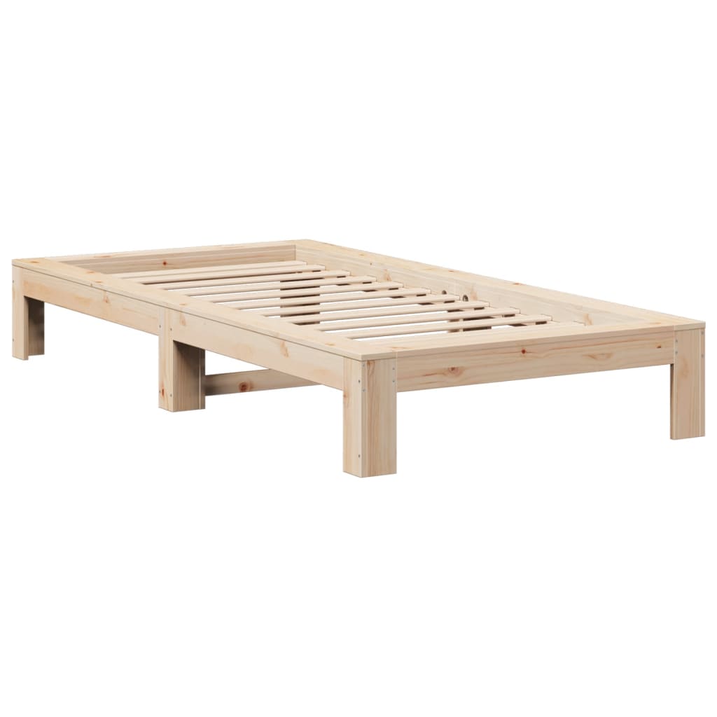 Letto senza Materasso 90x190 cm in Legno Massello di Pino | homemem39