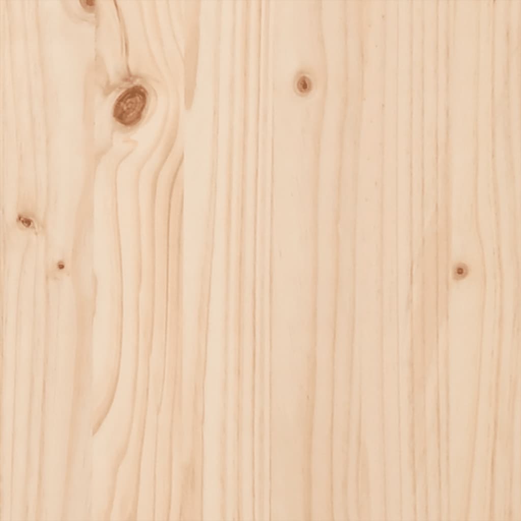 Letto senza Materasso 200x200 cm in Legno Massello di Pino | homemem39