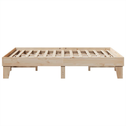 Letto senza Materasso 150x200 cm in Legno Massello di Pino - homemem39