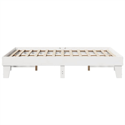 Letto senza Materasso Bianco 140x200 cm Legno Massello di Pino | homemem39