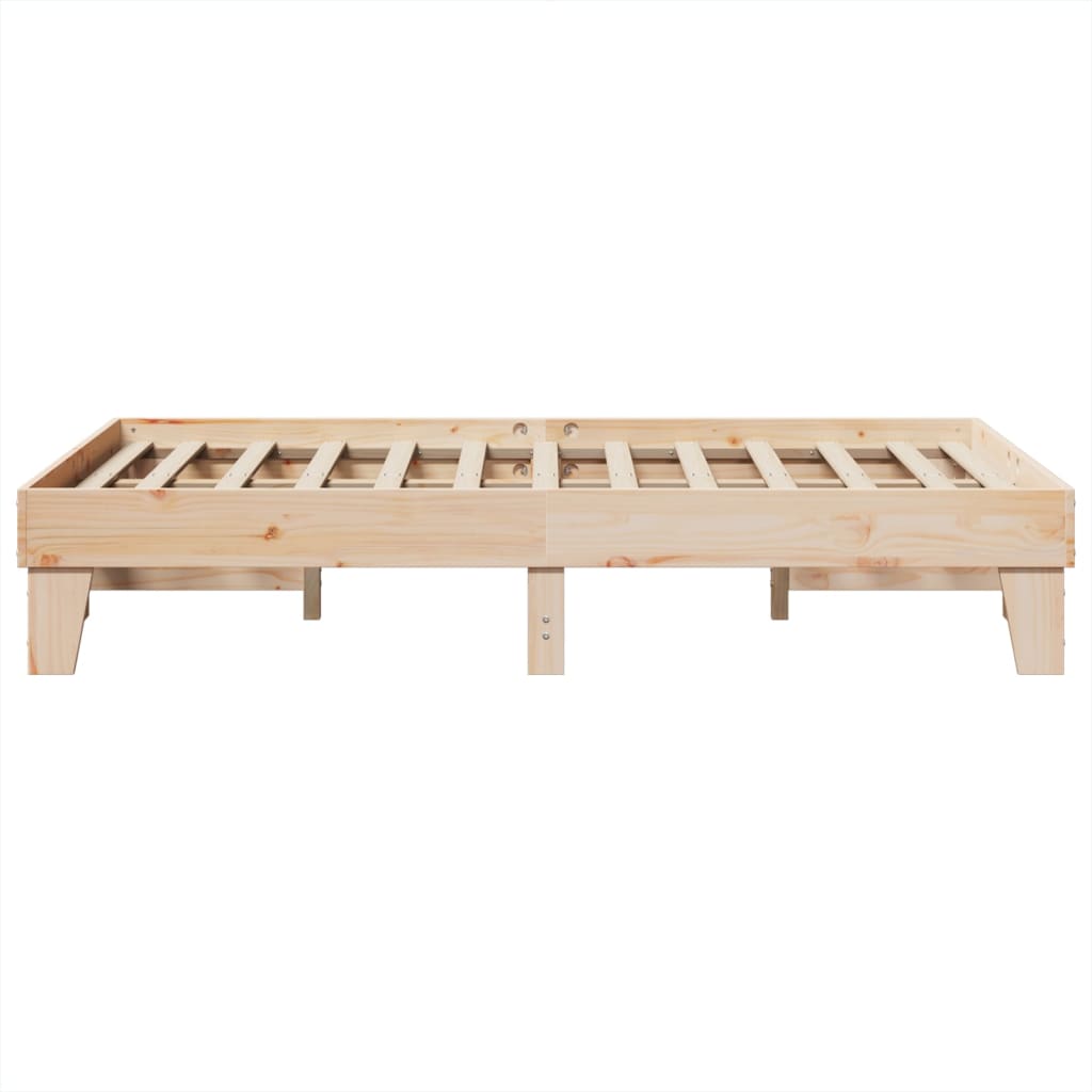 Letto senza Materasso 120x200 cm in Legno Massello di Pino - homemem39