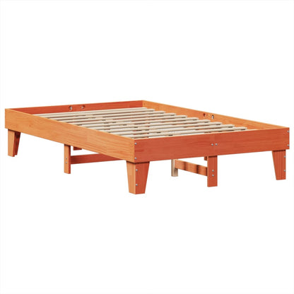Letto senza Materasso Marrone Cera 120x200 cm in Legno di Pino