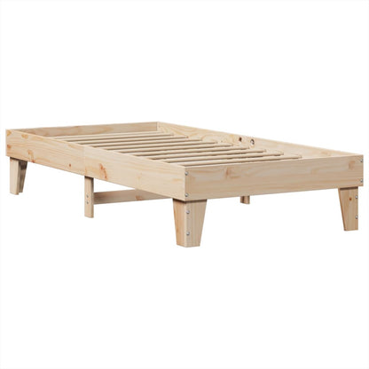 Letto senza Materasso 90x200 cm in Legno Massello di Pino - homemem39