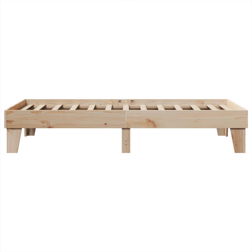 Letto senza Materasso 90x200 cm in Legno Massello di Pino - homemem39