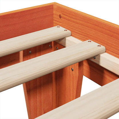 Letto senza Materasso Marrone Cera 90x200 cm Legno di Pino - homemem39