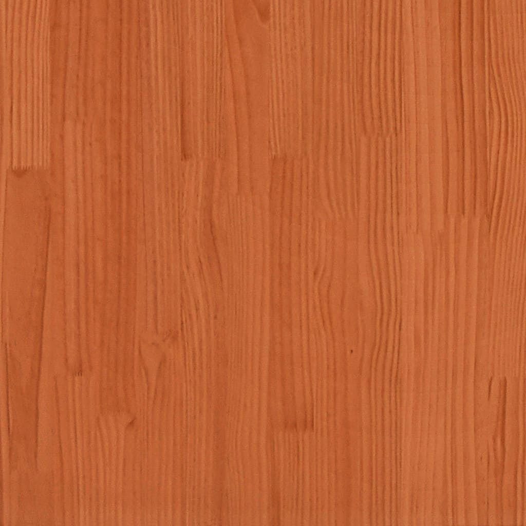 Letto senza Materasso Marrone Cera 135x190 cm in Legno di Pino | homemem39