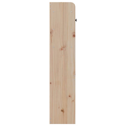 Testiera con Scomparti 200 cm in Legno Massello di Pino - homemem39
