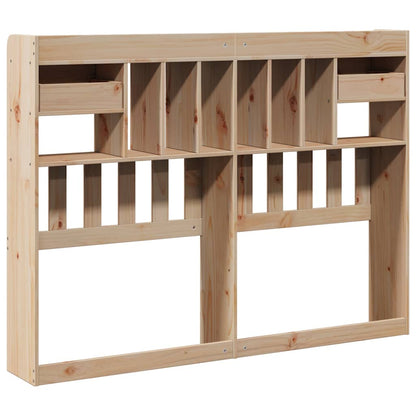 Testiera con Ripiani 140 cm in Legno Massello di Pino - homemem39