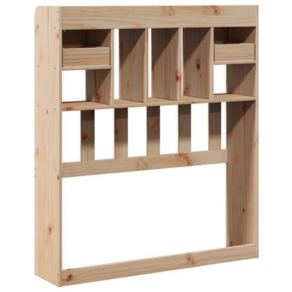 Testiera con Ripiani 100 cm in Legno Massello di Pino - homemem39