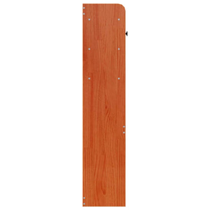 Testiera con Ripiani Marrone Cera 100 cm in Legno di Pino | homemem39