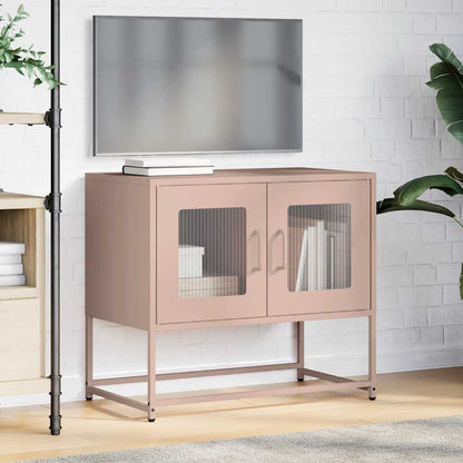 Mobile TV Rosa 68x39x60,5 cm in Acciaio Laminato a Freddo - homemem39