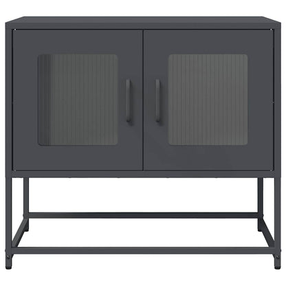 Mobile TV Antracite 68x39x60,5 cm in Acciaio Laminato a Freddo - homemem39
