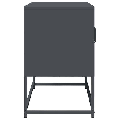 Mobile TV Antracite 68x39x60,5 cm in Acciaio Laminato a Freddo - homemem39