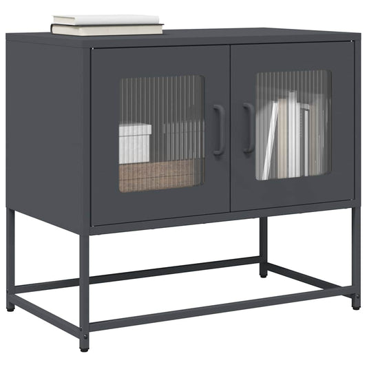 Mobile TV Antracite 68x39x60,5 cm in Acciaio Laminato a Freddo | homemem39