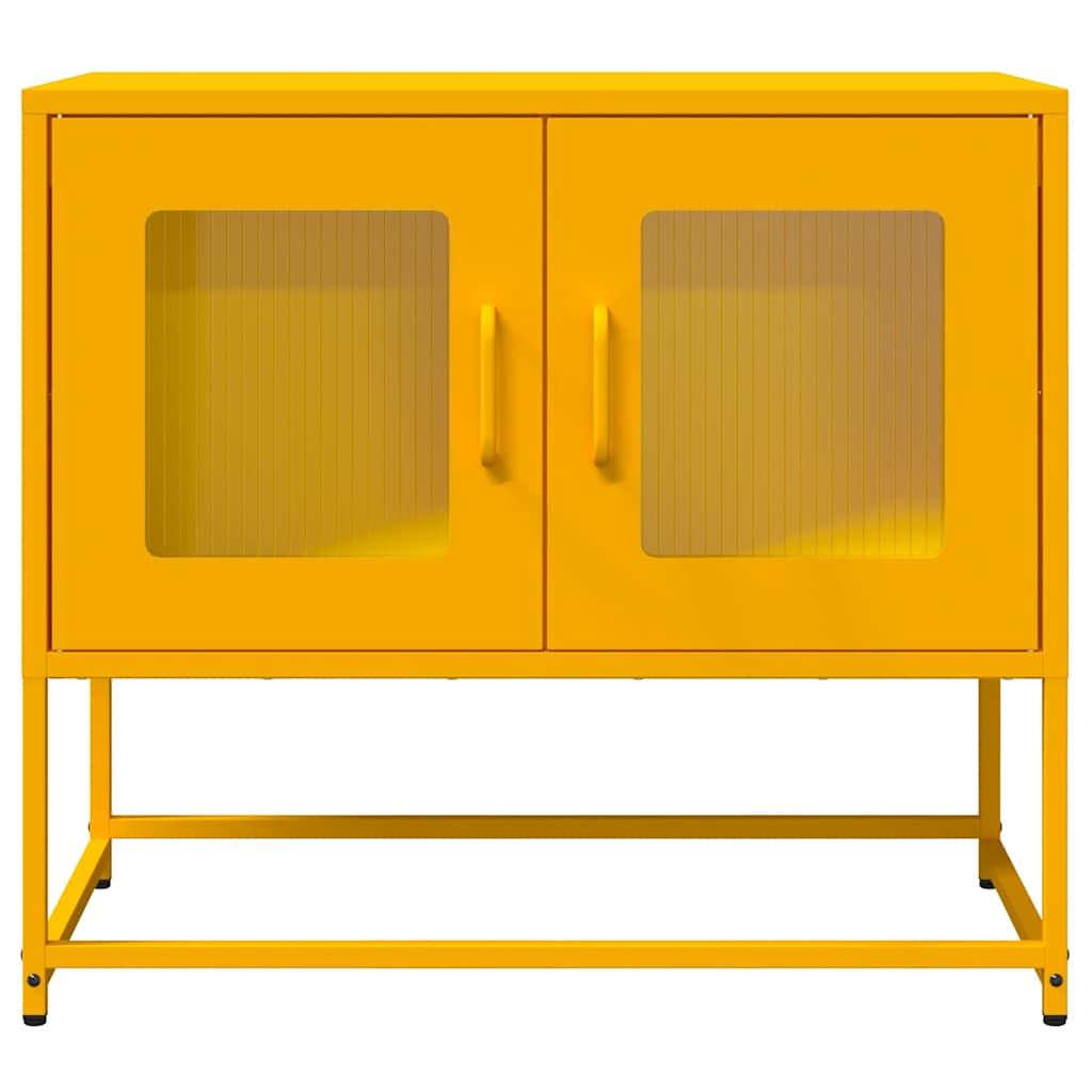 Mobile TV Giallo Senape 68x39x60,5 Acciaio Laminato a Freddo - homemem39