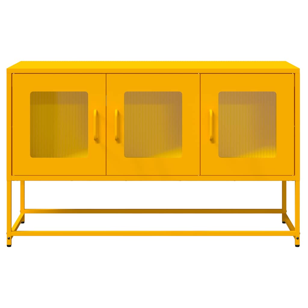Mobile TV Giallo Senape 100,5x39x60,5 cm in Acciaio - homemem39