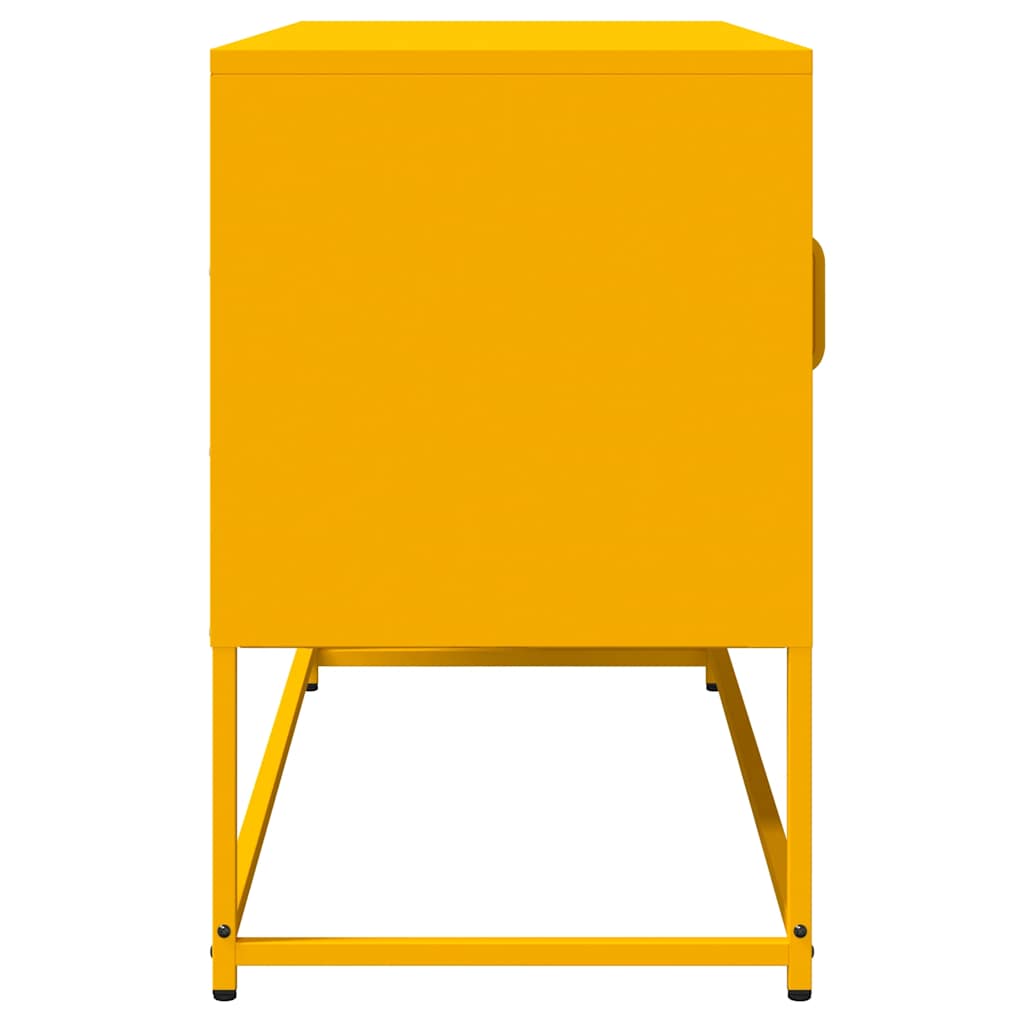 Mobile TV Giallo Senape 100,5x39x60,5 cm in Acciaio - homemem39