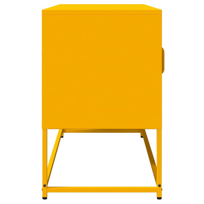 Mobile TV Giallo Senape 100,5x39x60,5 cm in Acciaio - homemem39