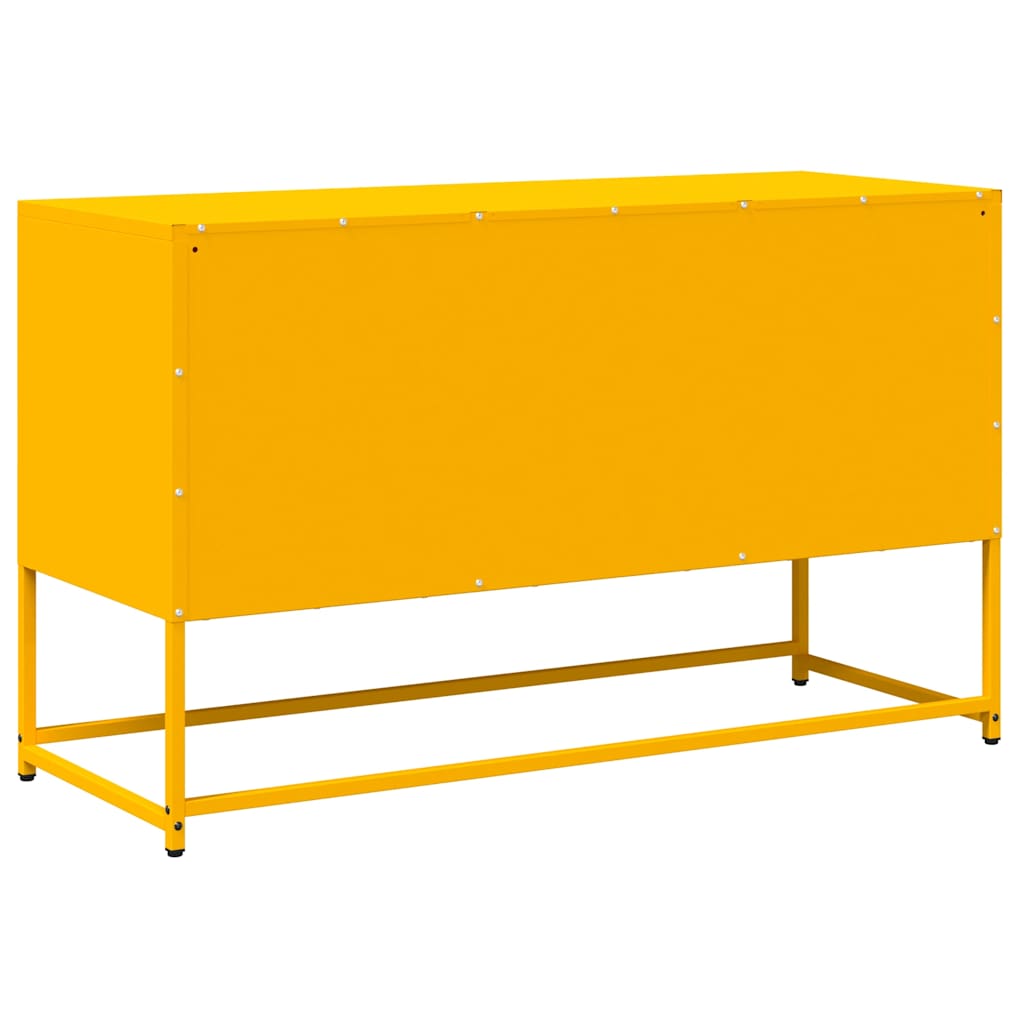 Mobile TV Giallo Senape 100,5x39x60,5 cm in Acciaio - homemem39
