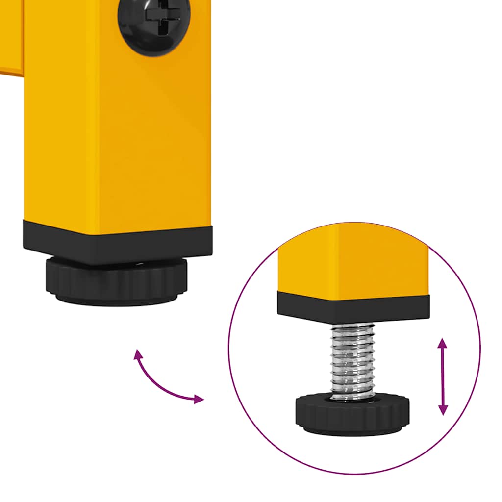 Mobile TV Giallo Senape 100,5x39x60,5 cm in Acciaio - homemem39