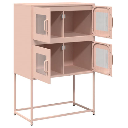 Credenza Rosa 68x39x107 cm in Acciaio - homemem39