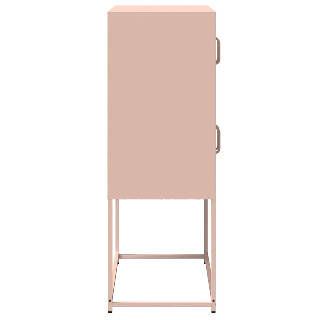 Credenza Rosa 68x39x107 cm in Acciaio - homemem39
