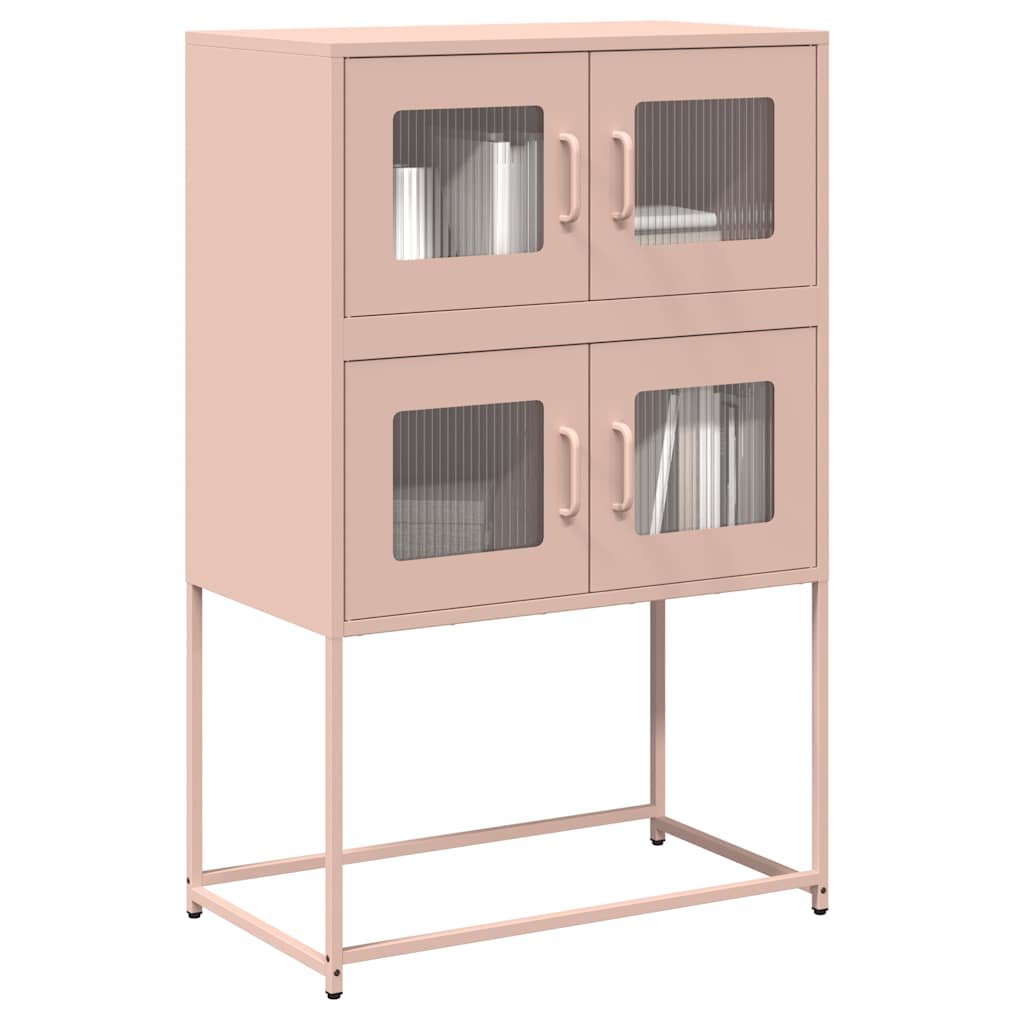 Credenza Rosa 68x39x107 cm in Acciaio - homemem39