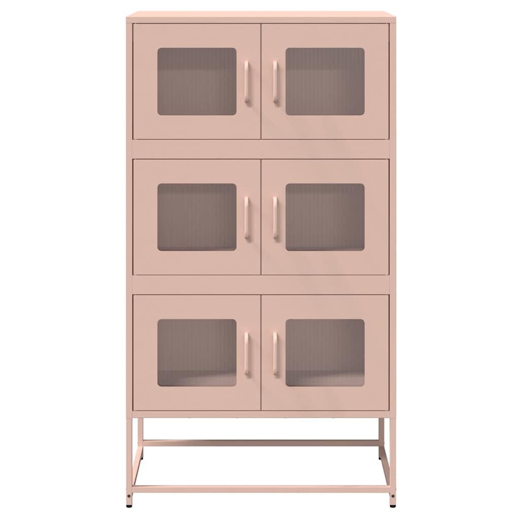 Credenza Rosa 68x39x123 cm in Acciaio - homemem39
