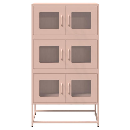 Credenza Rosa 68x39x123 cm in Acciaio - homemem39