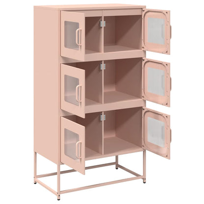 Credenza Rosa 68x39x123 cm in Acciaio - homemem39