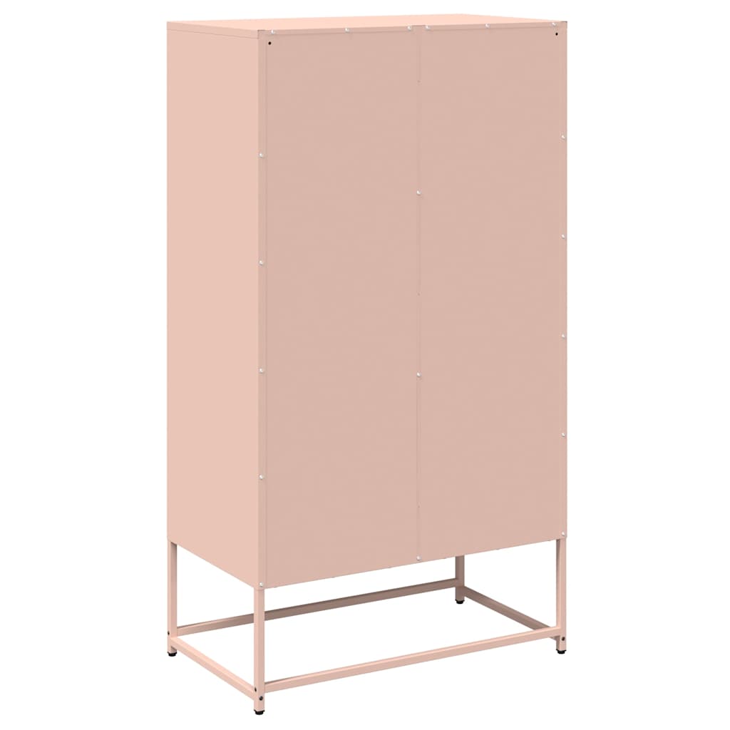 Credenza Rosa 68x39x123 cm in Acciaio - homemem39