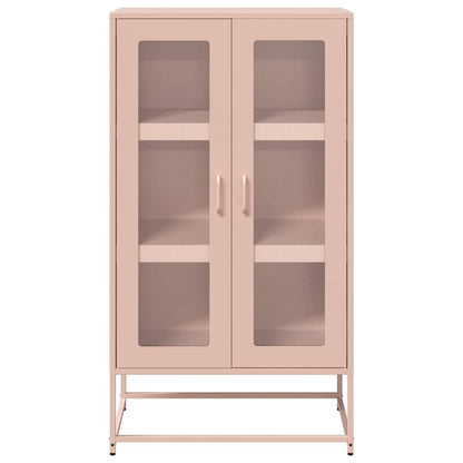 Credenza Rosa 68x39x123 cm in Acciaio