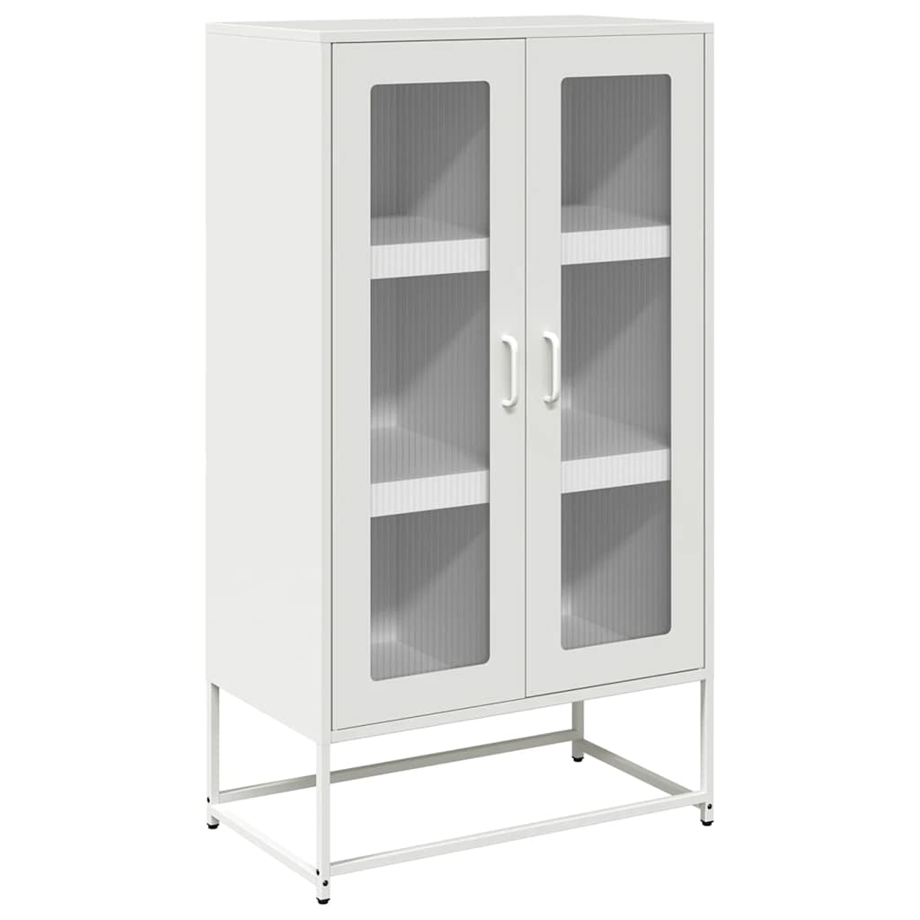 Credenza Bianca 68x39x123 cm in Acciaio | homemem39