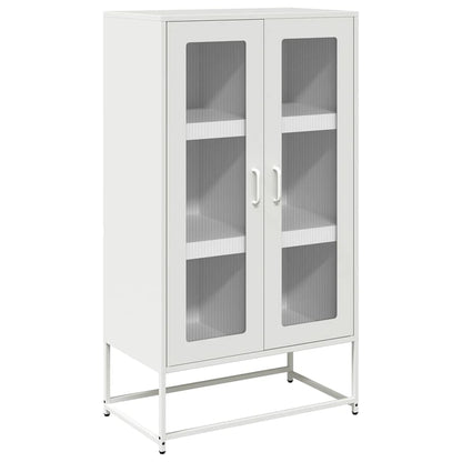 Credenza Bianca 68x39x123 cm in Acciaio | homemem39
