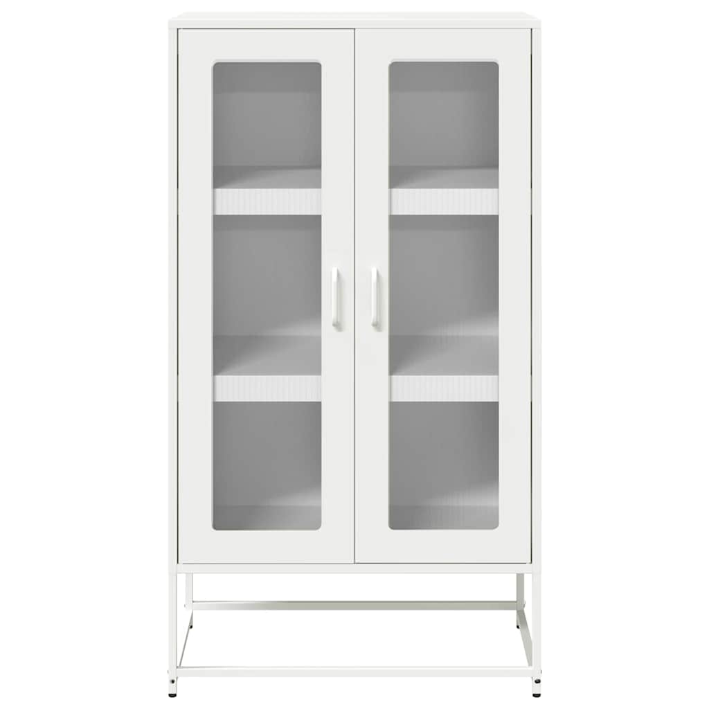 Credenza Bianca 68x39x123 cm in Acciaio | homemem39