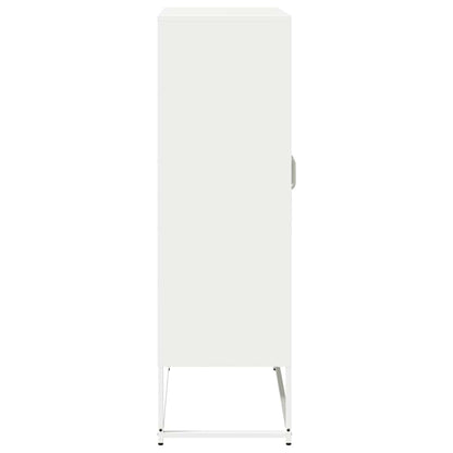 Credenza Bianca 68x39x123 cm in Acciaio | homemem39