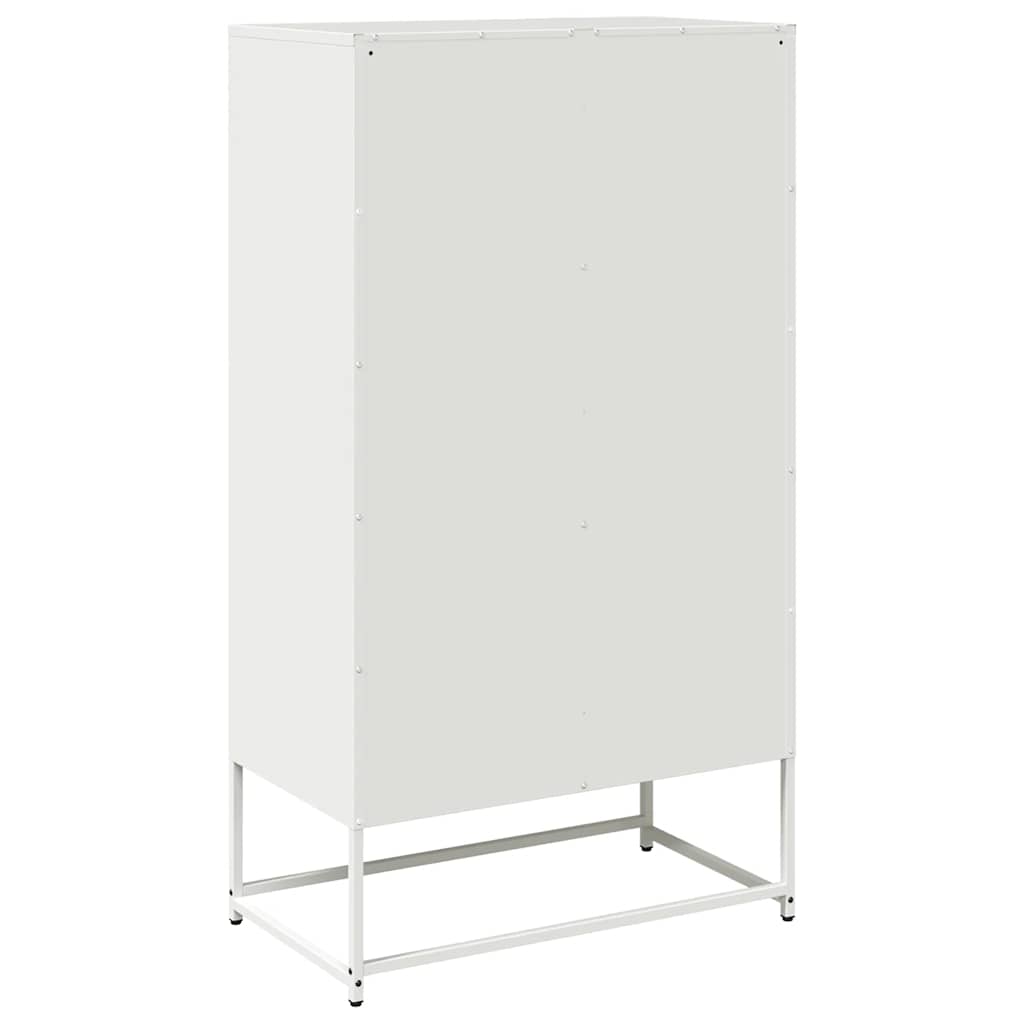 Credenza Bianca 68x39x123 cm in Acciaio | homemem39