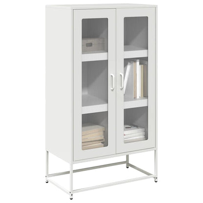 Credenza Bianca 68x39x123 cm in Acciaio | homemem39