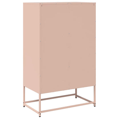 Credenza Rosa 68x39x111,5 cm Acciaio - homemem39