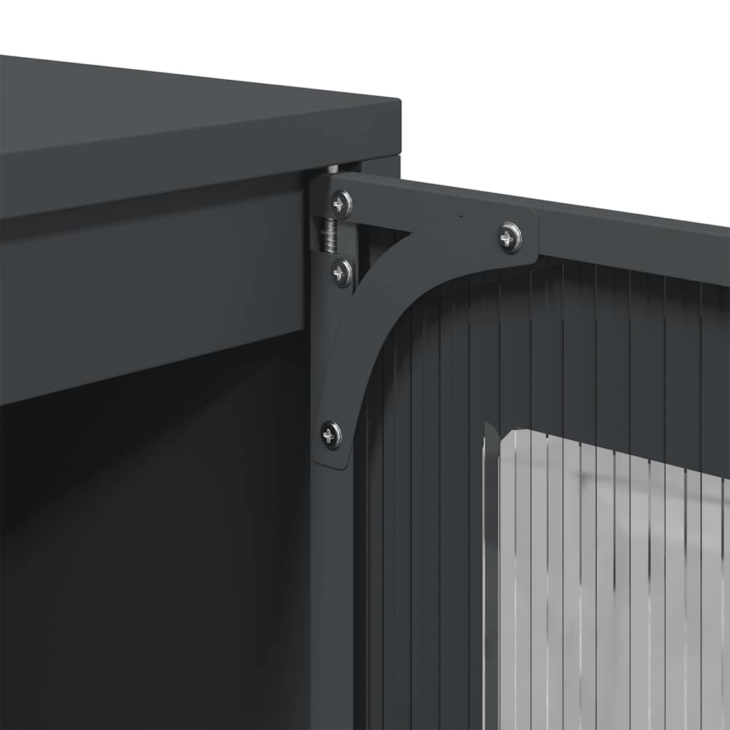 Credenza Antracite 68x39x111,5 cm Acciaio - homemem39