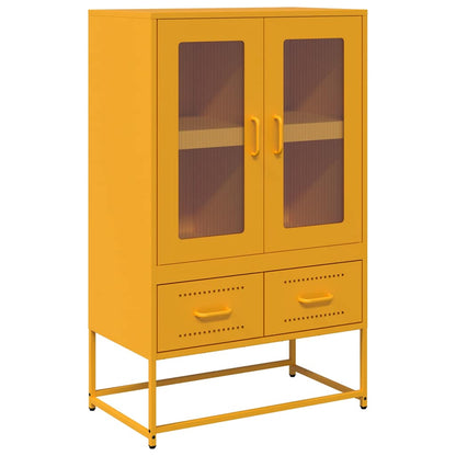 Credenza Giallo Senape 68x39x111,5 cm in Acciaio - homemem39