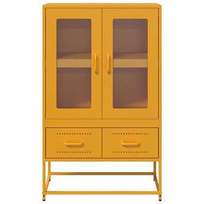 Credenza Giallo Senape 68x39x111,5 cm in Acciaio - homemem39