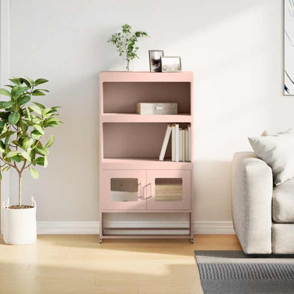Credenza Rosa 68x39x123 cm in Acciaio - homemem39